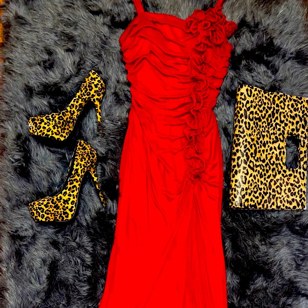 Red Rose Elegant Gown